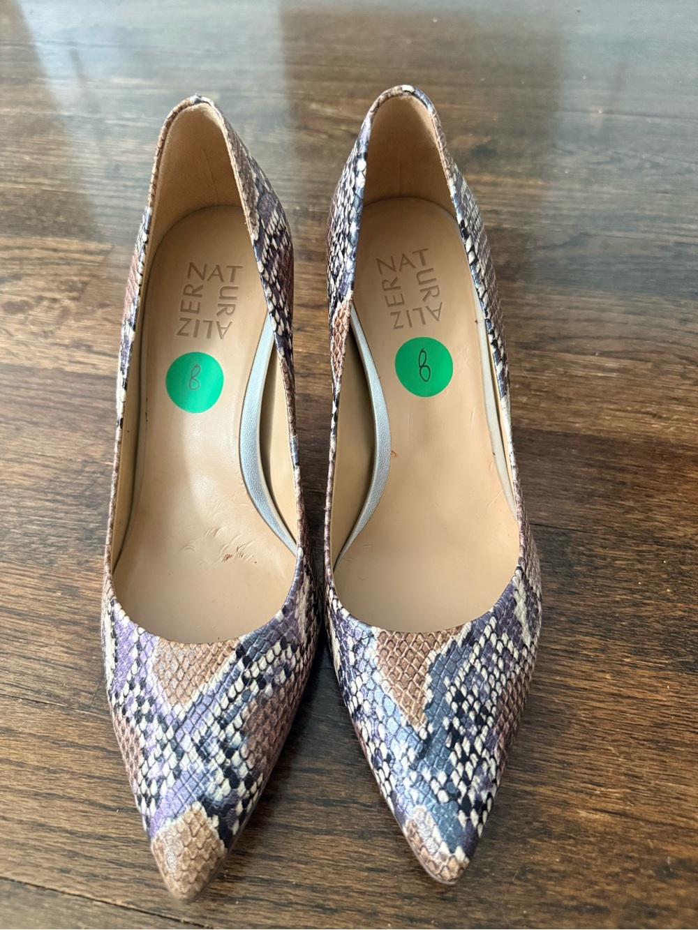 Snakeskin Naturalizer Pumps